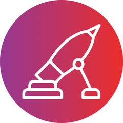 Vector Design Army Mortar Icon Style
