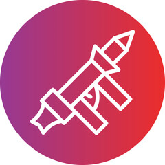 Vector Design Bazooka Icon Style