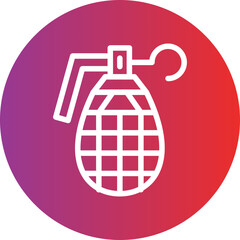 Vector Design Grenade Icon Style