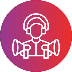 Vector Design Customer Support Icon Style