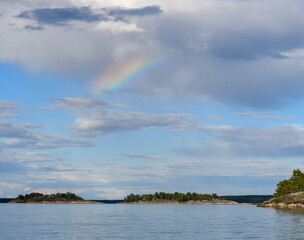 Rainbow over the sea