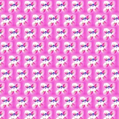 seamless pattern with pink flowers