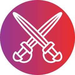 Vector Design Swords Icon Style