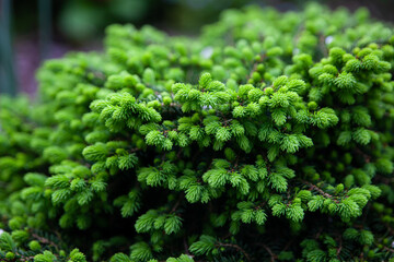 Young fir-tree branches with small needles