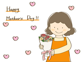 母の日　プレゼント　花束