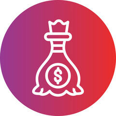 Vector Design Money Bag Icon Style