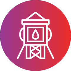 Vector Design Water Tower Icon Style
