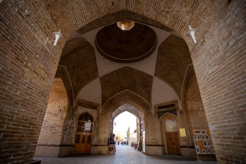 Fototapeta na wymiar Monument, bathhouse of the 16th century in BukharaMonument, bathhouse of the 16th century in Bukhara