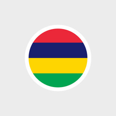 Flag of Mauritius. Mauritius colored striped flag. State symbol of the Republic of Mauritius.