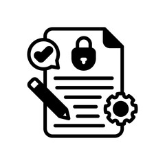 Document Management icon in vector. Logotype