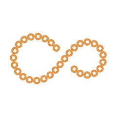 square dots circle design pattern infinity vector illustration eps