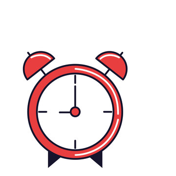 Red clock icon PNG image with transparent background