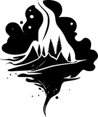 Smoke | Minimalist and Simple Silhouette - Vector illustration