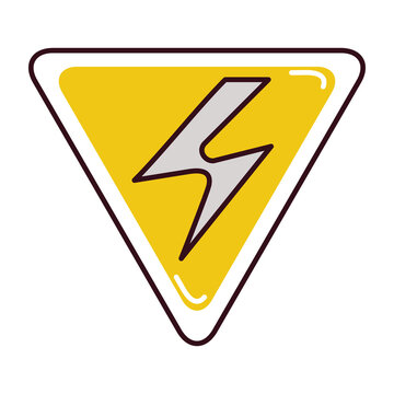 png icon of a sign with a lightning bolt transparent background