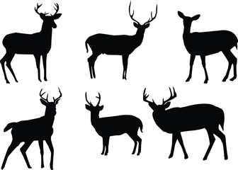 Creative deer silhouette set designs