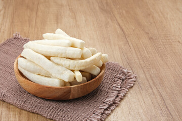 Krupuk or Kerupuk, Indonesia traditional crackers, made of flour and spices
