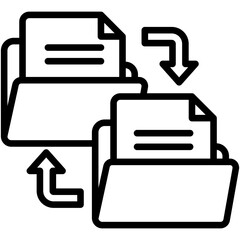 copy and data transfer icon