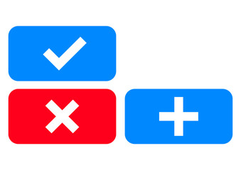 button cross plus and symbol