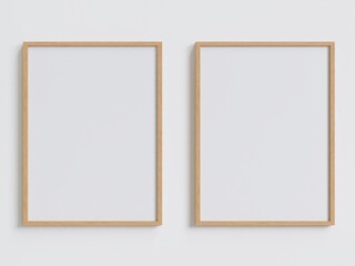 frame for mockup on white wall