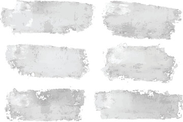 Collection of watercolor paint brush strokes. Artistic design elements, grungy background vector illustration