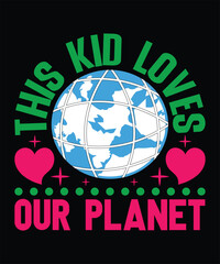 Earth Day T-Shirt Design.