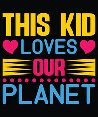 Earth Day T-Shirt Design.