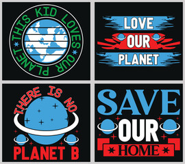 Earth Day Bundle T-Shirt Design.