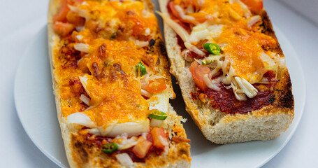 French bread Pizza, Vegetarian 