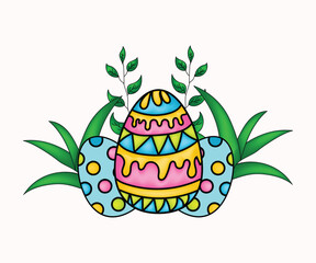 Easter bunny or rabbit Sublimation design Premium vectors