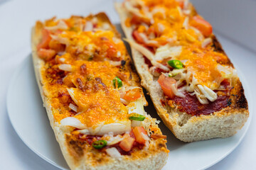 French bread Pizza, Vegetarian 