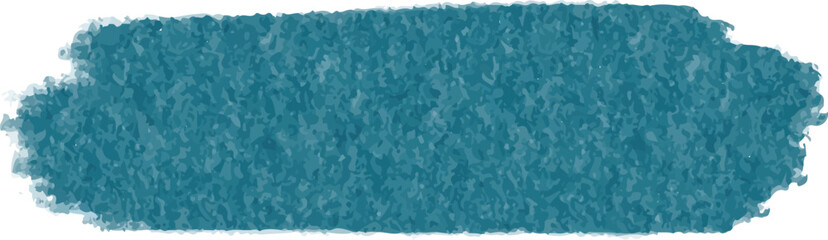 Paint brush stroke in blue color. Artistic design element, grungy background vector illustration