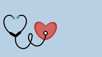 heart with stethoscope world health day
