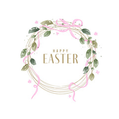 Happy easter card template in rustic style. concept cover. A set of greeting cards.