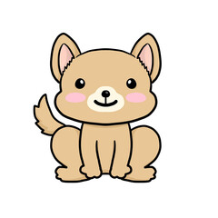 Obraz na płótnie Canvas mix Dog character illustration, 믹스 강아지 캐릭터 일러스트 