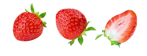 strawberry isolated on white.
strawberry png.healthy food red strawberry.juicy straw group.banner size