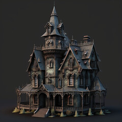 3D haunted home created with generative AI