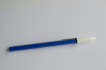 blue ballpoint pen