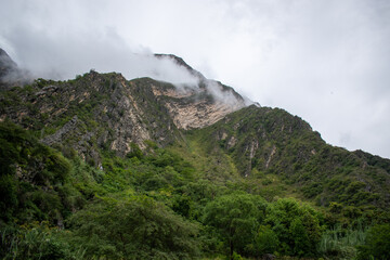clouds over the mountains
