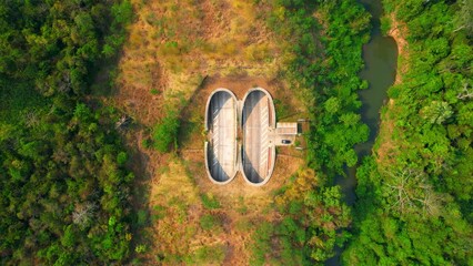 Drone footage of wildlife corridor bridges serves as a powerful visual reminder of the impact of human infrastructure on wildlife habitats. wildlife movement and preserve biodiversity. 4K UHD
