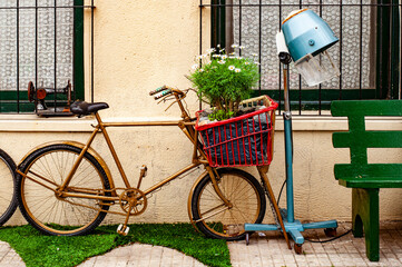 Fototapeta na wymiar Bicicleta e sua arte.