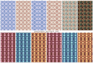 シームレスパターンのセット