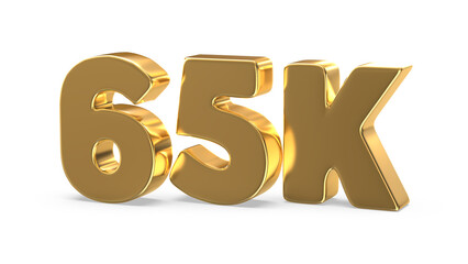 Fototapeta premium Number 3D Gold 3D Render