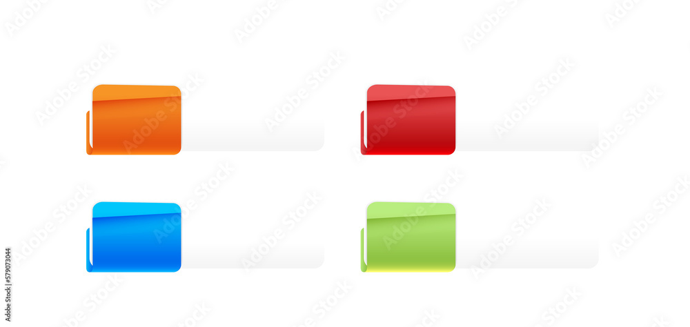 Poster infographic flow chart template with icons and button.options and steps