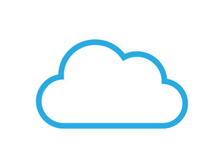 Cloud computing logo design vector