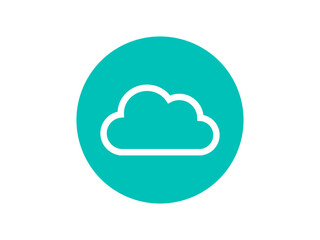 Cloud computing logo design vector
