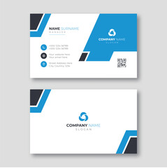 Modern corporate business card design template