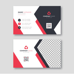 Modern corporate business card design template