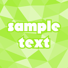 背景素材_三角形モザイク_黄緑