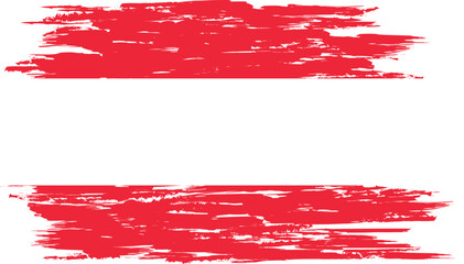Brush stroke flag of AUSTRIA
