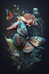 Butterflies and Flora